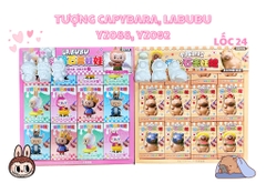 Tượng capy, labubu lốc 24 con