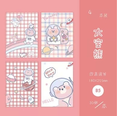 Vở khâu B5 nhiều hình - giá sỉ (kích thước 25.2*17.6cm )