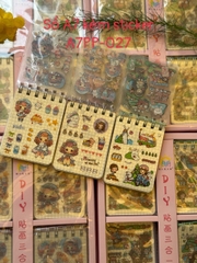 Sổ lò xo A7 kèm sticker