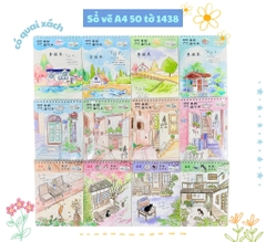 Sổ vẽ a4 - 50 tờ có quai xách
