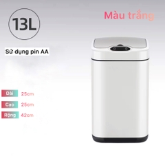 Thùng rác thông minh JAH-13L cảm ứng tự động - Inox 430 cao cấp