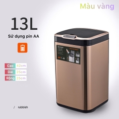 Thùng rác thông minh JAH-13L cảm ứng tự động - Inox 430 cao cấp