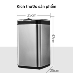 Thùng rác thông minh JAH-13L cảm ứng tự động - Inox 430 cao cấp