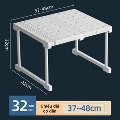 Kệ chia ngăn tủ quần áo, Kệ gầm bếp co giãn chia ngăn tủ để đồ dùng xoong nồi quần áo đa năng, gia dụng thông minh tiện ích