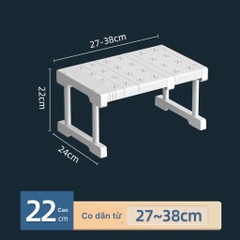 Kệ chia ngăn tủ quần áo, Kệ gầm bếp co giãn chia ngăn tủ để đồ dùng xoong nồi quần áo đa năng, gia dụng thông minh tiện ích