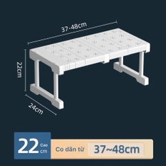 Kệ chia ngăn tủ quần áo, Kệ gầm bếp co giãn chia ngăn tủ để đồ dùng xoong nồi quần áo đa năng, gia dụng thông minh tiện ích