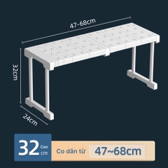 Giá kệ chia ngăn tủ áo, tủ bếp co dãn, khay xếp quần áo (bản website lên top google)