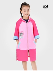 Áo choàng tắm lông cừu hai mặt trẻ em Yingfa  Y11