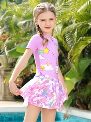 Váy bơi liền bé gái Yingfa 24U716( (20-45kg)