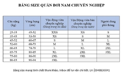 Quần bơi chuyên nghiệp nam dáng lửng Yingfa 9402B-3 cho người lớn trẻ em