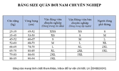 Quần bơi chuyên nghiệp nam dáng lửng Yingfa 9402B cho người lớn trẻ em