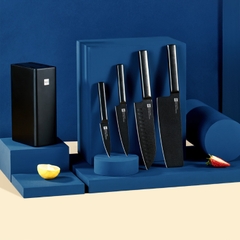 Bộ 4 dao bằng thép kèm chân đế cao cấp HouHou HU0076