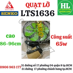 Senko - Quạt lở thân sắt Senko LTS1636 65w động cơ đồng 7 cánh chính hãng