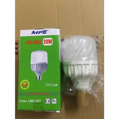 Đèn Led Mpe Bulb Trụ 20w Thân Nhựa LBD3-20T