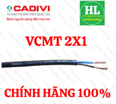 Dây điện Cadivi đôi mềm VCmt 2X0.75, 2x1, 2X1.5, 2X2.5, 2x4 mm Chính hãng