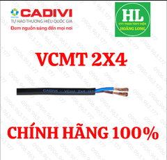 Dây điện Cadivi đôi mềm VCmt 2X0.75, 2x1, 2X1.5, 2X2.5, 2x4 mm Chính hãng