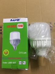 Đèn Led Mpe Bulb Trụ 20w Thân Nhựa LBD3-20T