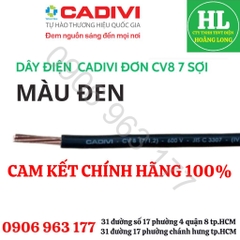 DÂY ĐIỆN CADIVI ĐƠN CV 8 Chính hãng giá 1 mét