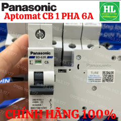 Cầu dao PANASONIC CB 1P 1 TÉP 10A BBD1101CNV