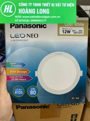 (Panasonic) Đèn led Panel tròn âm trần Panasonic 9w 12w Neo Slim Chính hãng