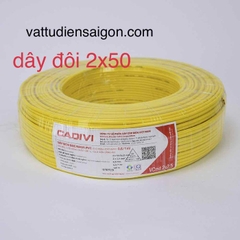 (GIÁ 100 MÉT) Dây điện Cadivi đôi mềm VCmd 2 x 2.5 (VCmd2x50)