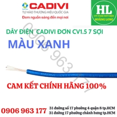 DÂY ĐIỆN CADIVI ĐƠN CV2.5 Chính hãng giá 1 mét