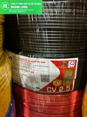 (giá 50 mét) Dây điện Cadivi 2.5 đơn 7 sợi đồng bên trong CV2.5