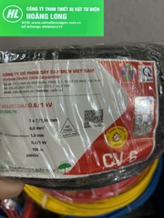DÂY, CÁP ĐIỆN cadivi đơn 6.0mm 7 sợi CV6 cuộn 100m CHÍNH HÃNG