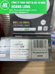 Duhal - Led Panel âm trần tròn 12w tròn trắng, vàng, trung tính, đổi màu seri tăng phô rời Duhal