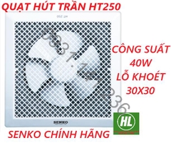 SENKO CHÍNH HÃNG - QUẠT HÚT ÂM TRẦN SENKO HT150, HT200, HT250