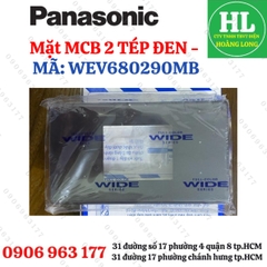 MẶT- Ổ CẮM - CÔNG TẮC WIDE MÀU ĐEN ÁNH KIM PANASONIC