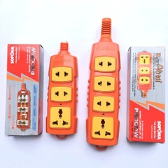 Ổ cắm chịu tải 6000w 3 ổ, 4 ổ cắm lõi sứ Sopoka