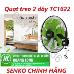 SENKO CHÍNH HÃNG - Quạt treo 2 dây TC1622 65w 7 cánh ĐỘNG CƠ ĐỒNG