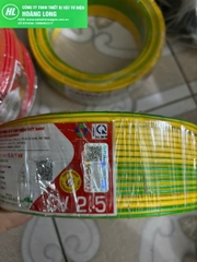 (giá 50 mét) Dây điện Cadivi 2.5 đơn 7 sợi đồng bên trong CV2.5