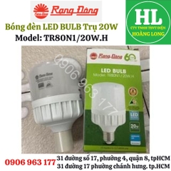LED TRỤ RẠNG ĐÔNG 20W TR80/20W CHÍNH HÃNG