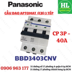 CẦU DAO MCB CB 3P 3 PHA 3P 20A 25A 32A 40A 50A 63A PANASONIC CHÍNH HÃNG