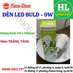 Đèn LED Bulb RẠNG ĐÔNG 3W,5W,7W,9W,12W,15W