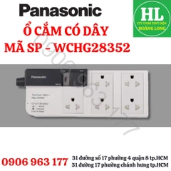PANASONIC - Ổ CẮM 5 LỔ, 1 CÔNG TẮC, 3 MÉT TẢI 3500W - WCHG28352