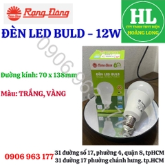 Đèn LED Bulb RẠNG ĐÔNG 3W,5W,7W,9W,12W,15W