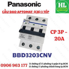 CẦU DAO MCB CB 3P 3 PHA 3P 20A 25A 32A 40A 50A 63A PANASONIC CHÍNH HÃNG