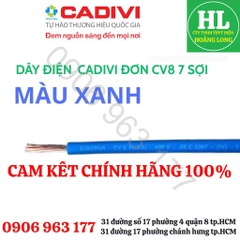 (GIÁ 1 MÉT) DÂY ĐIỆN CADIVI ĐƠN 7 SỢI CV TIẾT DIỆN 1.5 2.5 4.0 6.0 8.0 10 lõi đồng Chính hãng