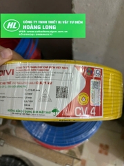 100 mét dây điện Cadivi 4.0 đơn CV4.0 lõi 7 sợi Chính hãng lõi đồng