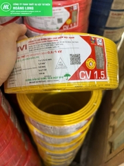 [giá 50 mét] Dây điện cadivi CV 1.5 đơn 1 lõi 7 sợi đồng bên trong CV1.5