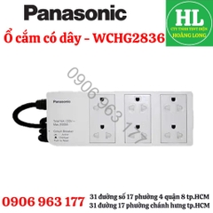 Ổ CẮM PANASONIC 6 Ổ CẮM 3 MÉT 3500W WCHG2836