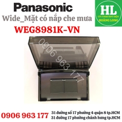 Mặt che mưa chữ nhật dạng lắp ngang Panasonic WEG8981K-VN IP55 màu đen trong