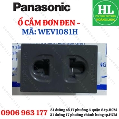 MẶT- Ổ CẮM - CÔNG TẮC WIDE MÀU ĐEN ÁNH KIM PANASONIC