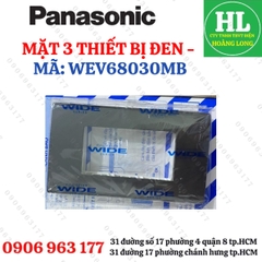 MẶT- Ổ CẮM - CÔNG TẮC WIDE MÀU ĐEN ÁNH KIM PANASONIC