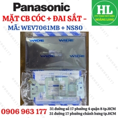 MẶT- Ổ CẮM - CÔNG TẮC WIDE MÀU ĐEN ÁNH KIM PANASONIC