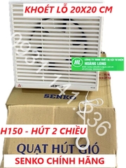 SENKO - Quạt hút gắn tường 2 chiều H150, H200, H250