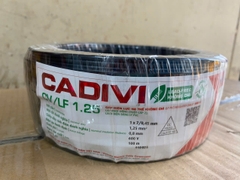 DÂY ĐIỆN CADIVI 1.25 ĐƠN LÕI 7 SỢI CV1.25 (CUỘN 100 MÉT)